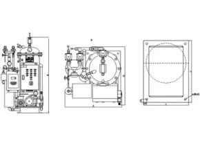 15PPM Bilge Water Separation HBN-0.1 For Marine Dimension