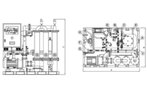 Bilge Water Separators with Ceramic Membrane CPS-10B MKIII + EMB Drawing