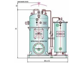 15 PPM Oil Bilge Separator Georim Size