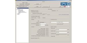 Diagnostics and configuration of DFM Industrial