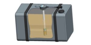 Fuel volume monitoring in the fuel tank
