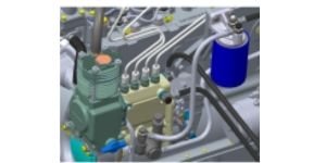 Installed Eurosens Delta fuel flow meter