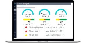 Wireless equipment for monitoring stationary tanks
